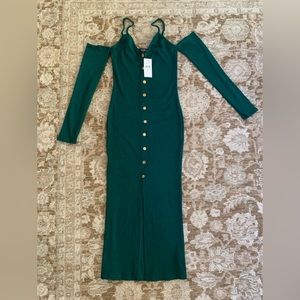 Sz L NWT green Fashion Nova dress 💚